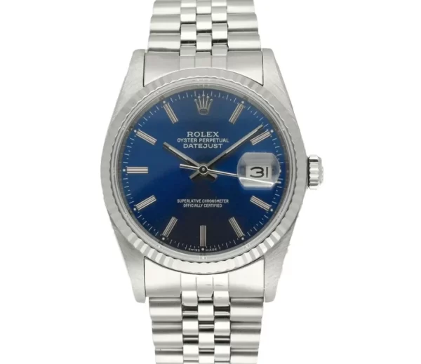 Pre Owned Rolex Datejust 36 Blue on Jubilee - 16030